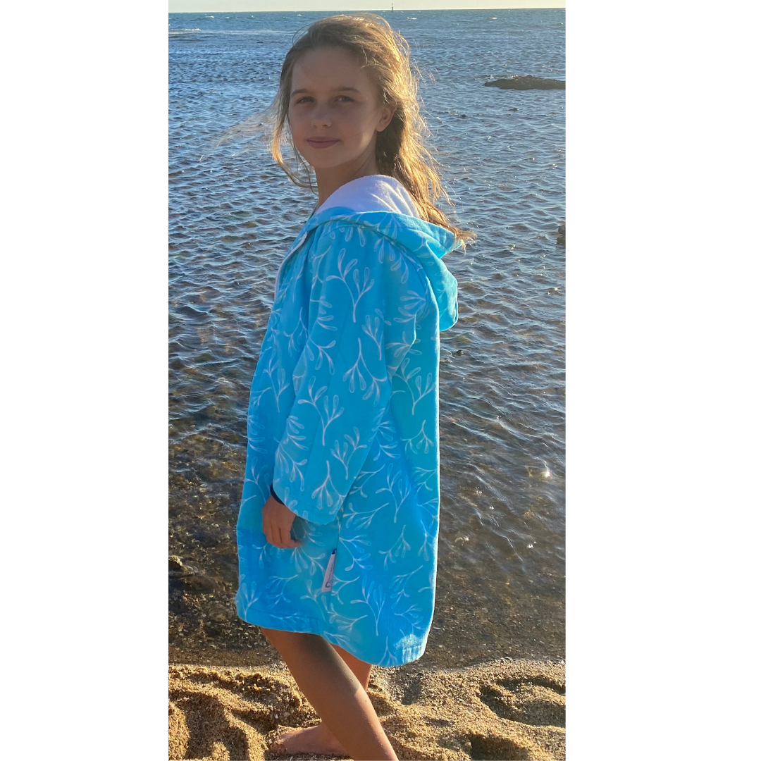 Aqua Haze Luxe Hooded Towel